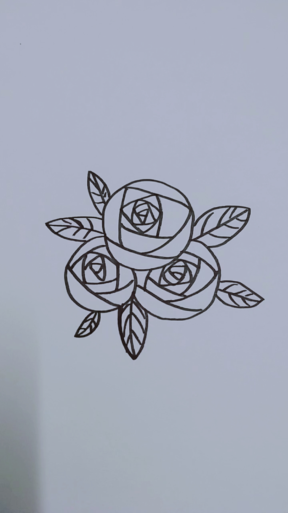 这样画玫瑰花好看又简单哦!