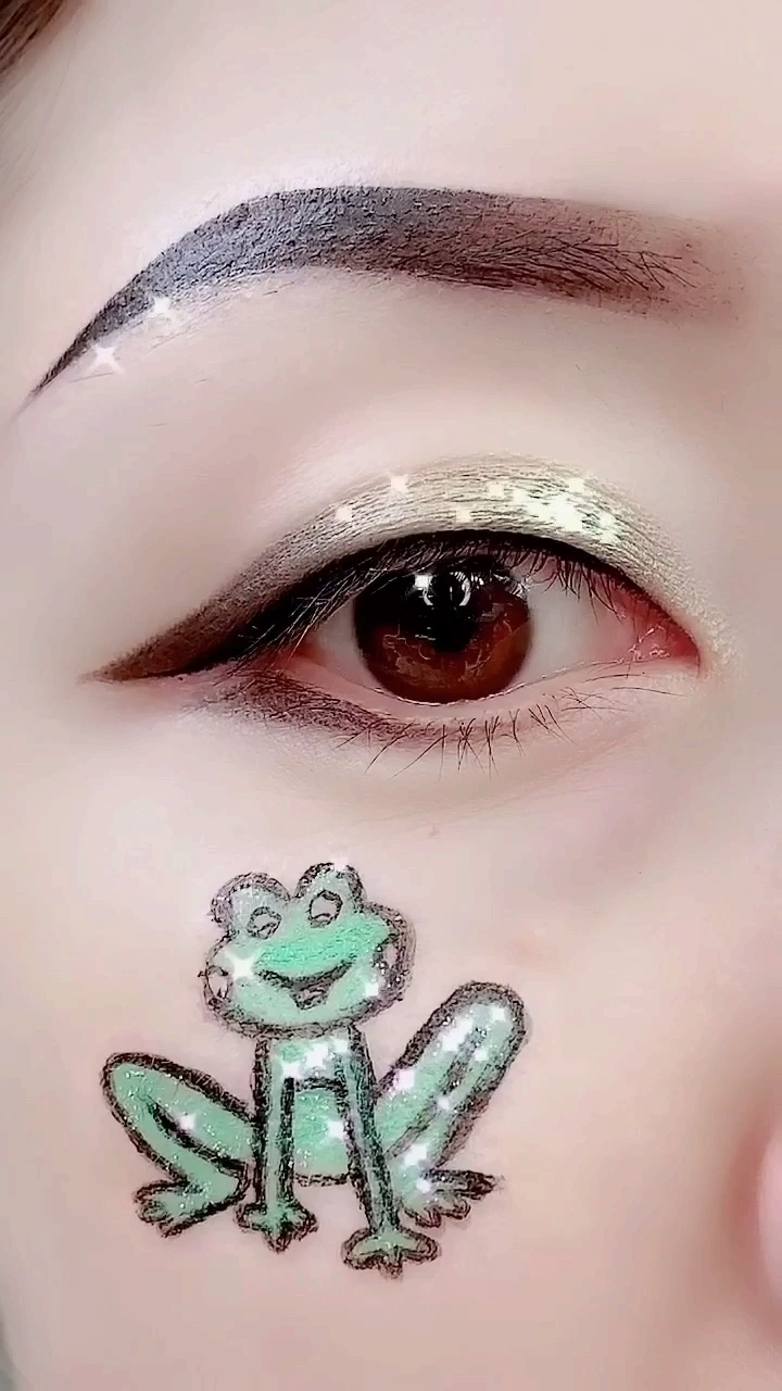 创意妆#可爱的小青蛙