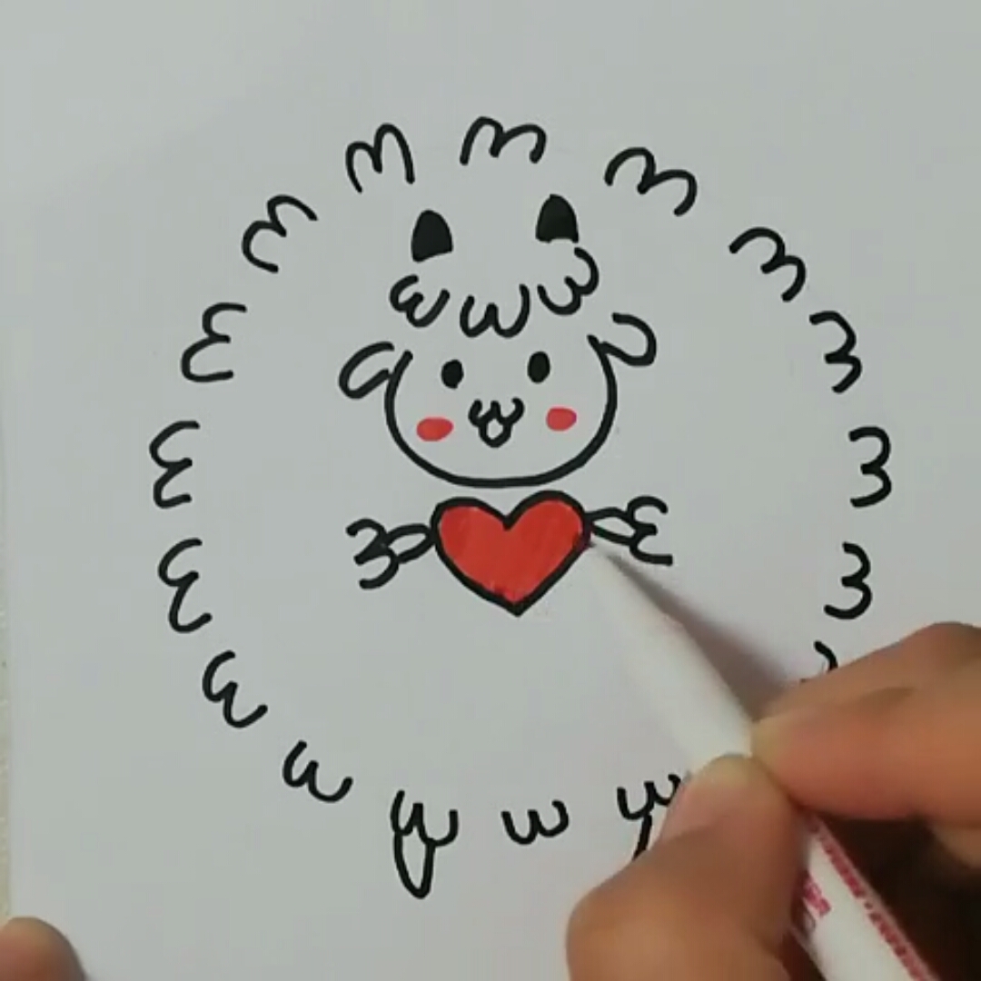 我要上热门#数数有多少个数字3画的羊