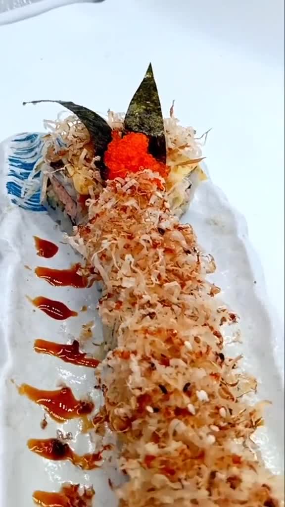 毛毛虫寿司卷,寿司小智美式创意寿司,花式过大年,热门,寿司小智,寿司