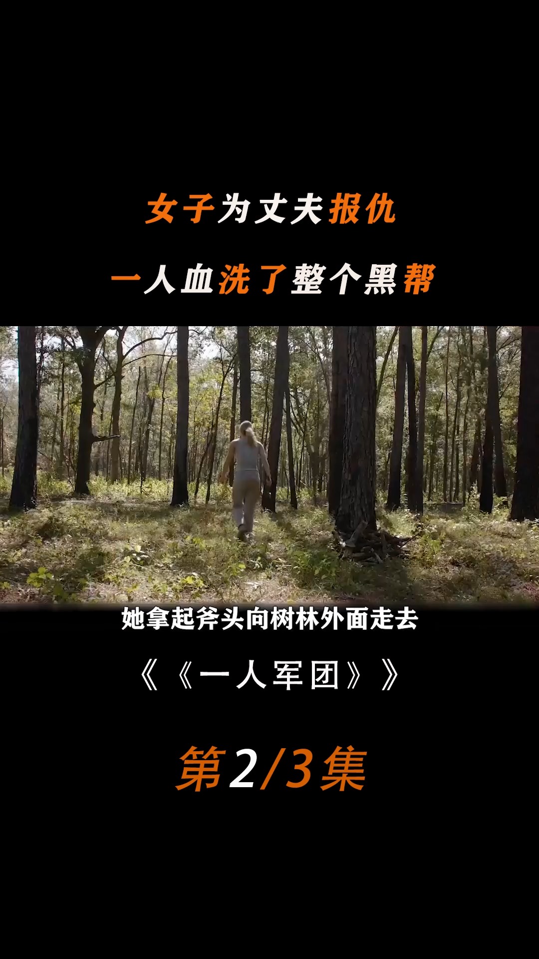 女人为夫报仇,一人挑战整个h帮,美国动作电影《一人军团》