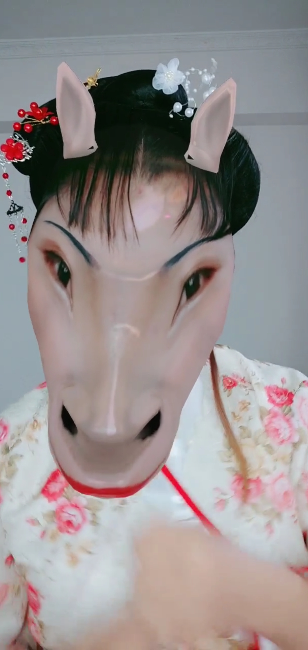 我要上热门#最火变马脸