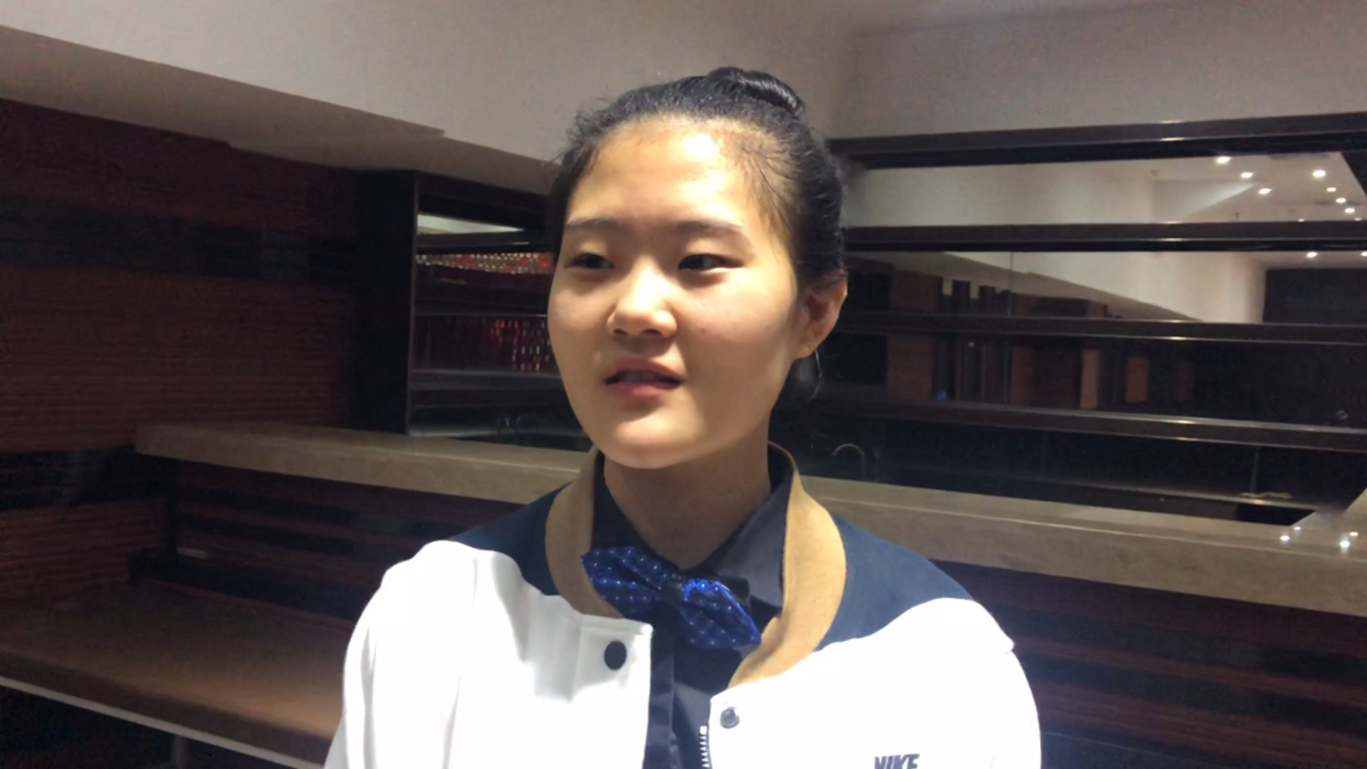 小将张沐妍16进8赛后采访