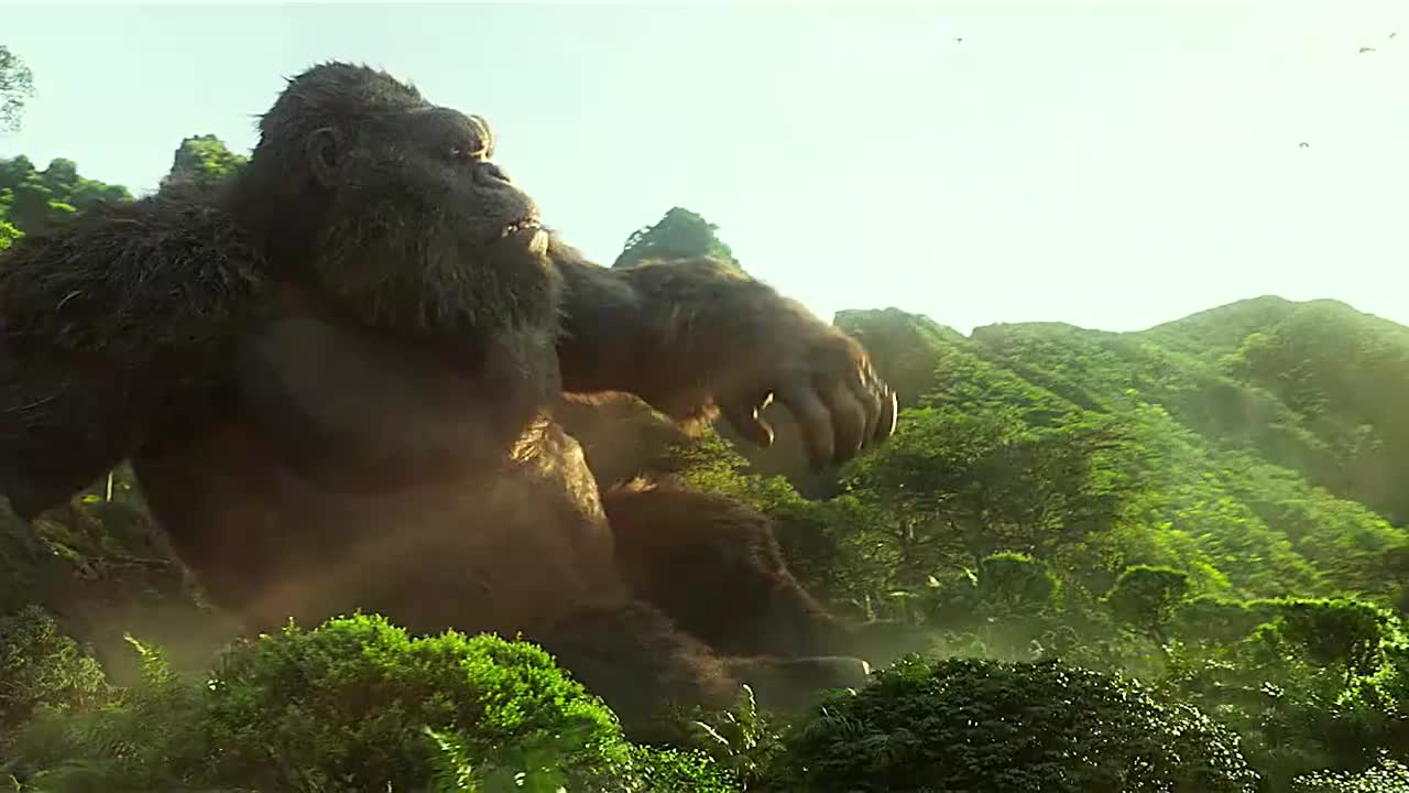哥斯拉#金刚最近在地心世界,每天睡醒就是奔跑,打怪练核酸