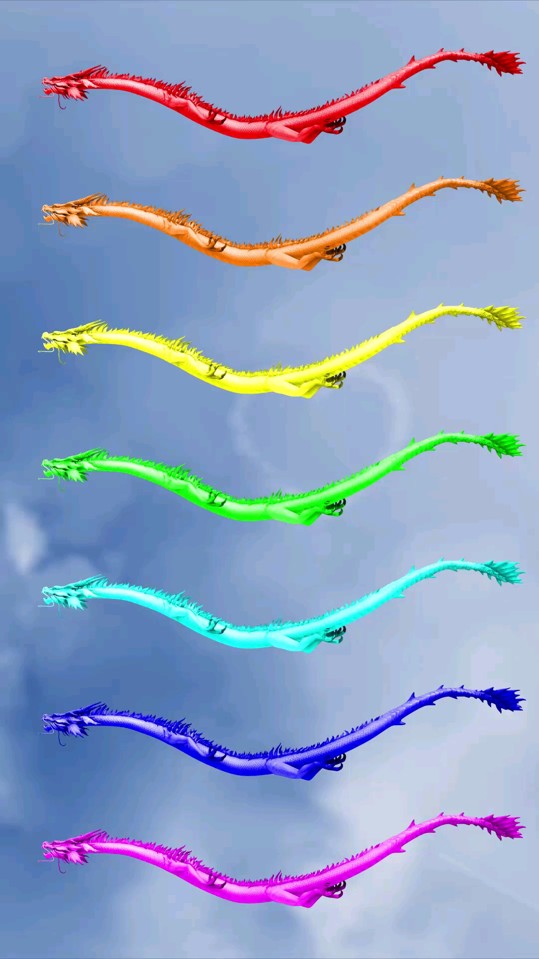 全民心动#凤舞九天,七彩神龙