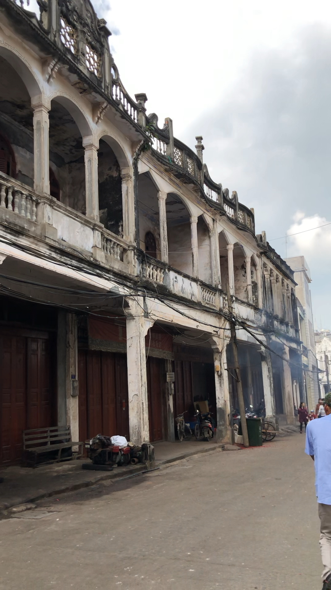 海南铺前镇一百多年历史的骑楼