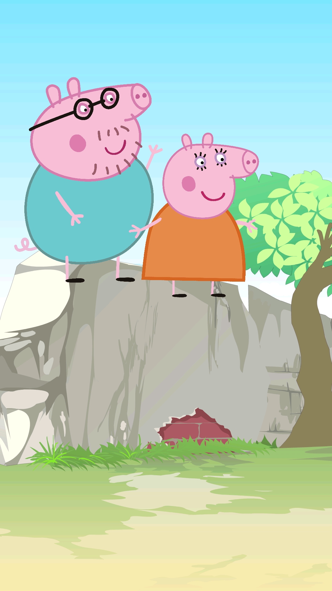 猪爸爸,猪妈妈在干嘛