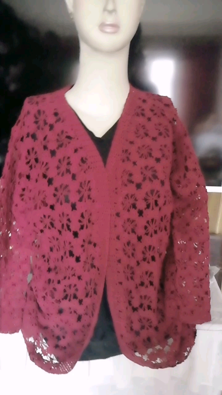 梅花一线连开衫