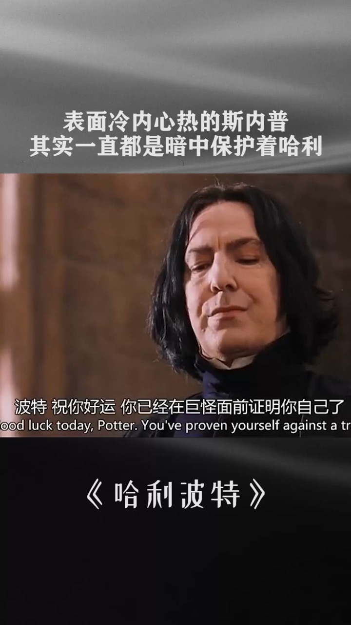 表面冷内心热的斯内普其实一直都是暗中保护着哈利