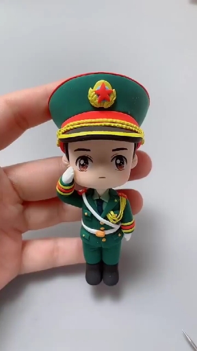 q软小彩泥#向祖国的军人.警察同志们,致敬!