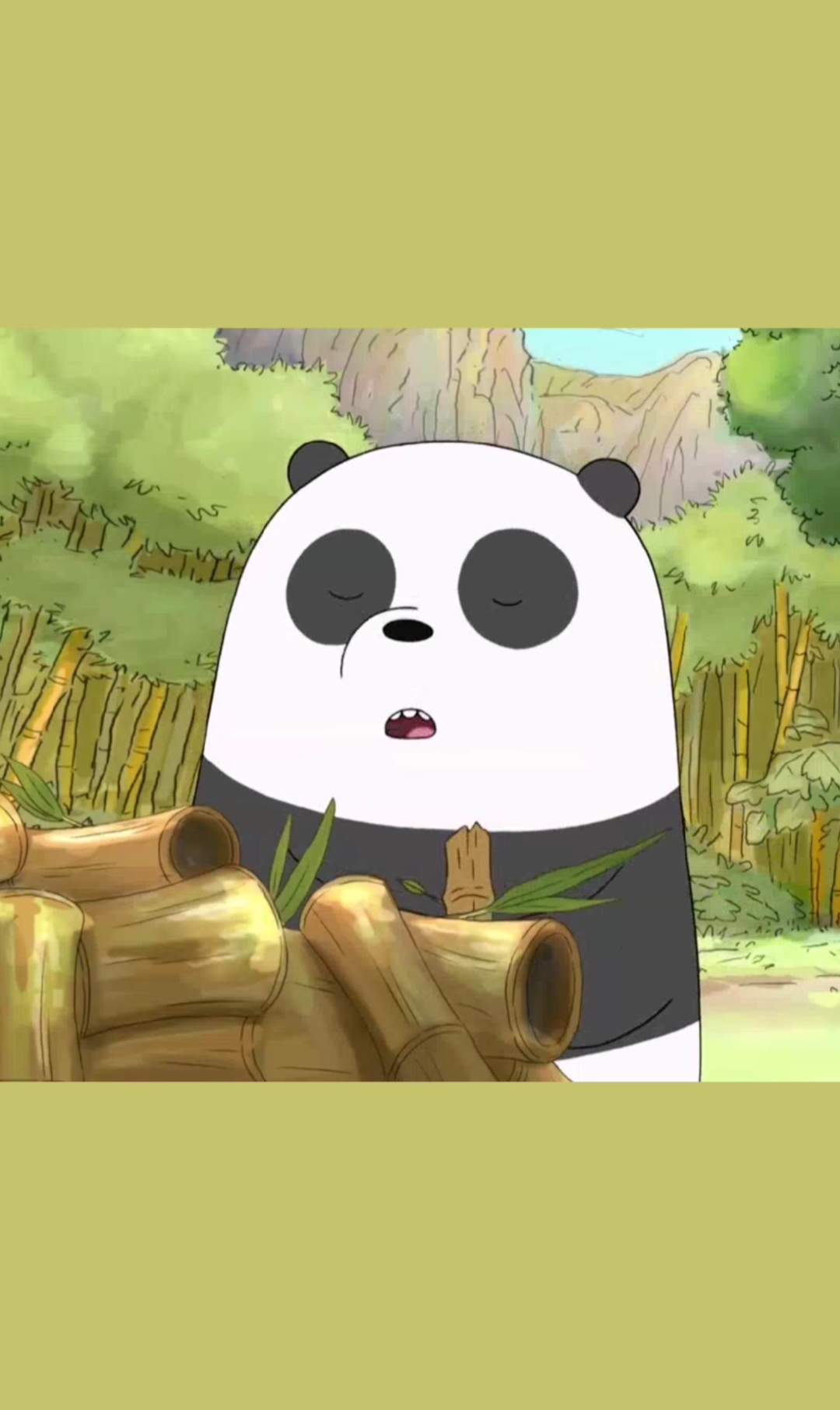 动漫#咱们裸熊:认为竹子是世界上唯一的食物的小熊猫超可爱