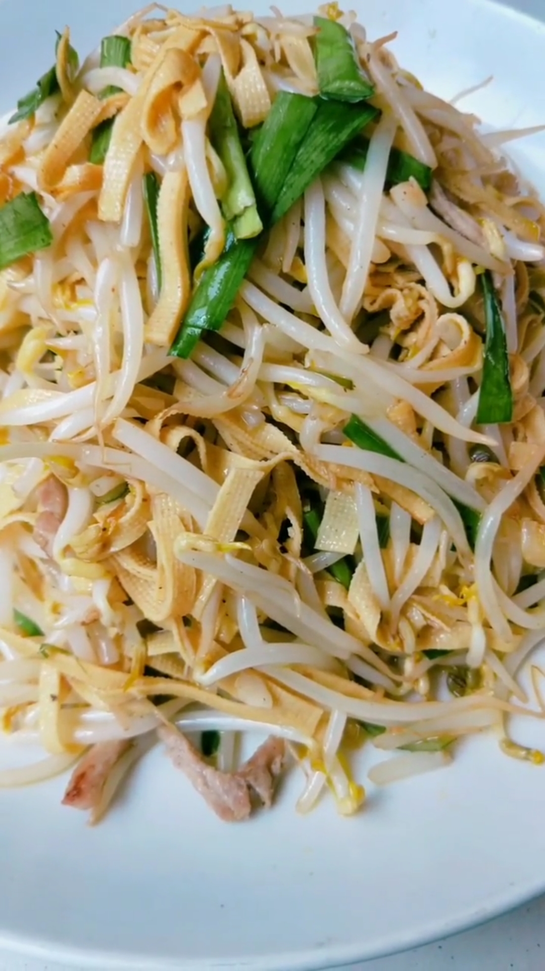 豆芽干豆腐炒韭菜做法.