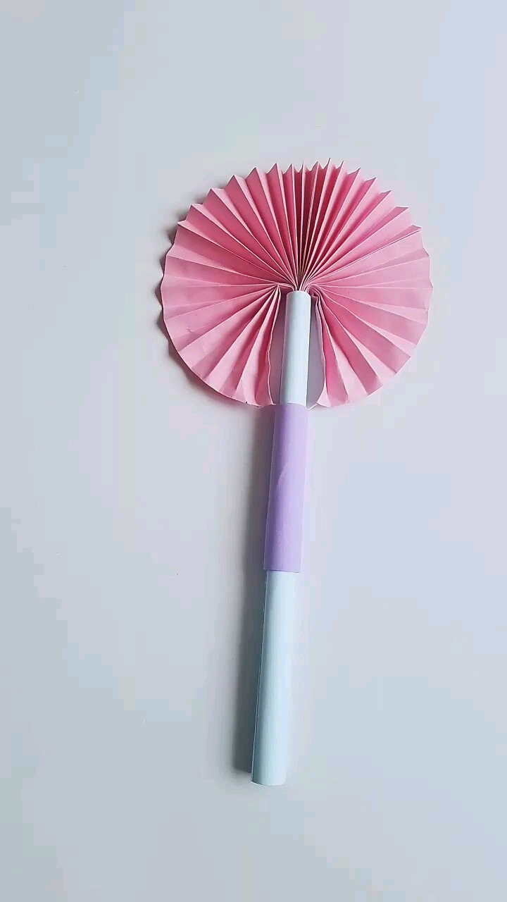 这是高手#折纸收缩扇子