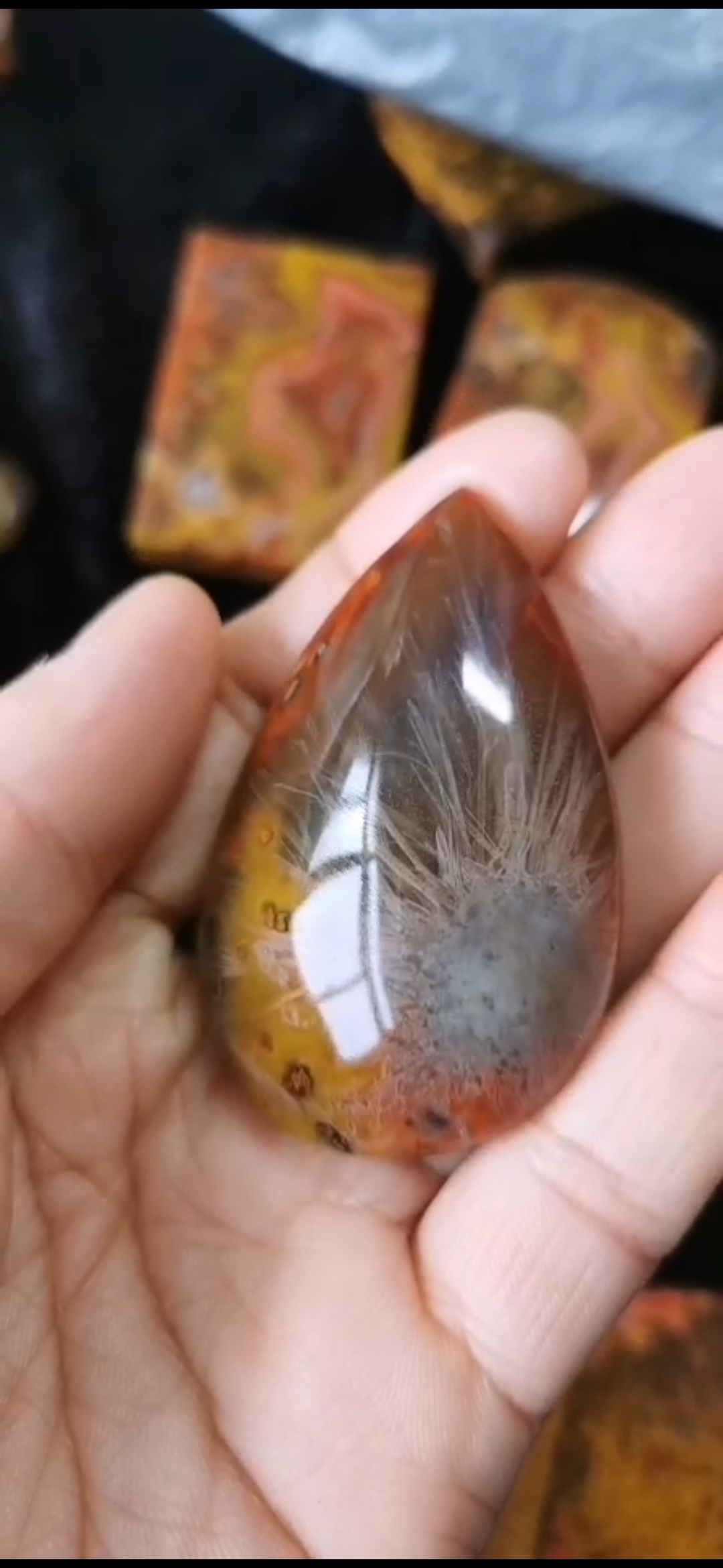 战国红玛瑙发丝吊坠,招财发财挂坠