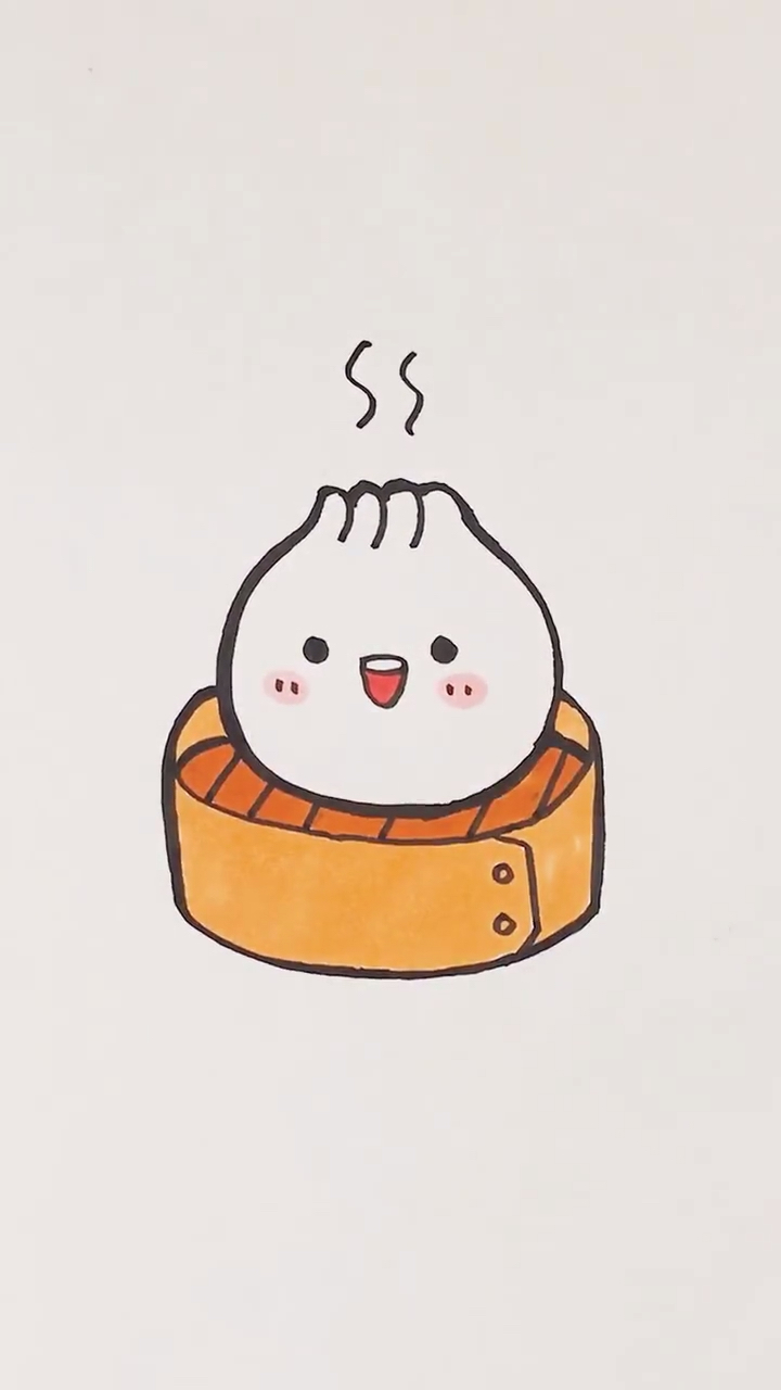 来一屉圆滚滚的包子吧!好画又好吃