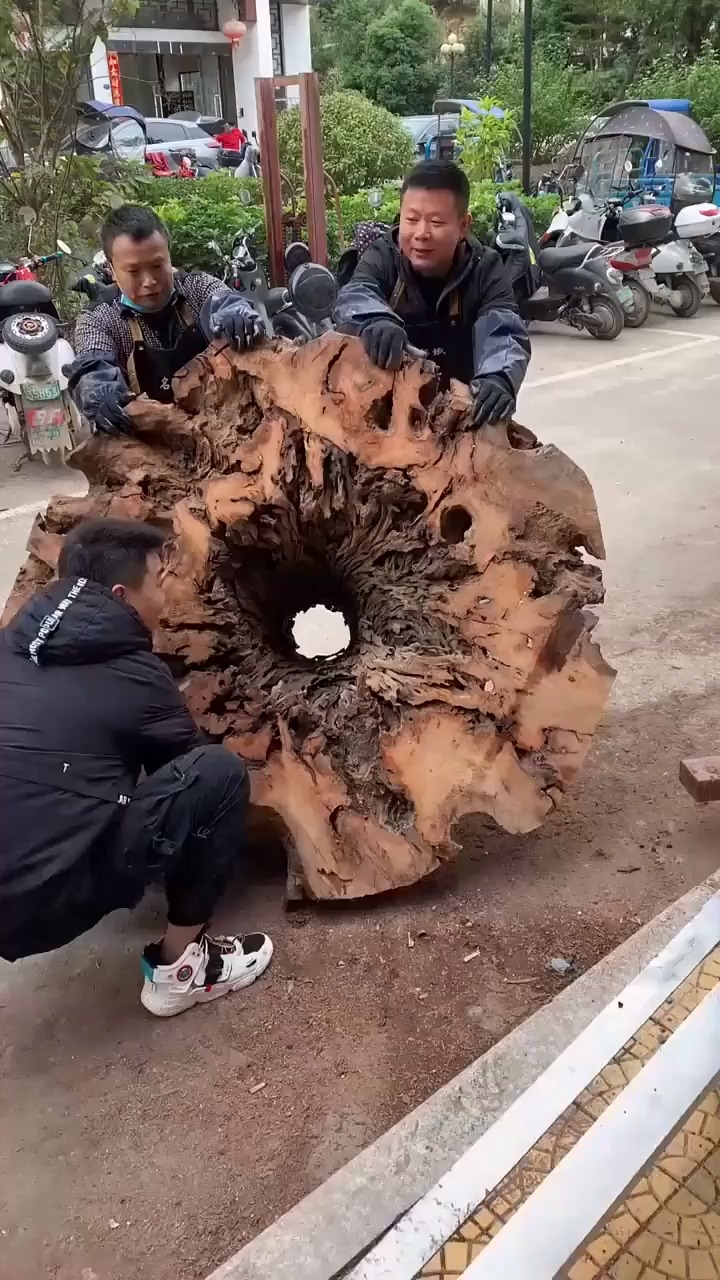 地里挖出来的烂树根别丢,教你做一张有创意的桌子-度小视