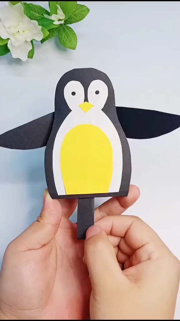 手工制作#求抱抱的小企鹅!