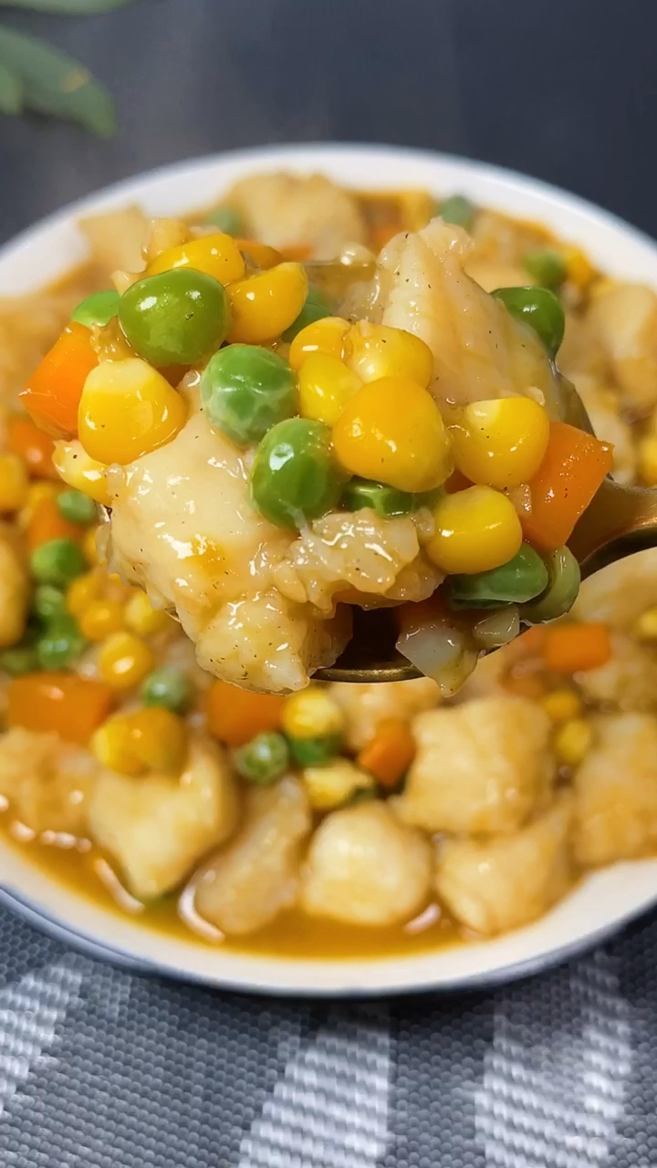 美食#五彩龙利鱼,低脂好吃不怕胖