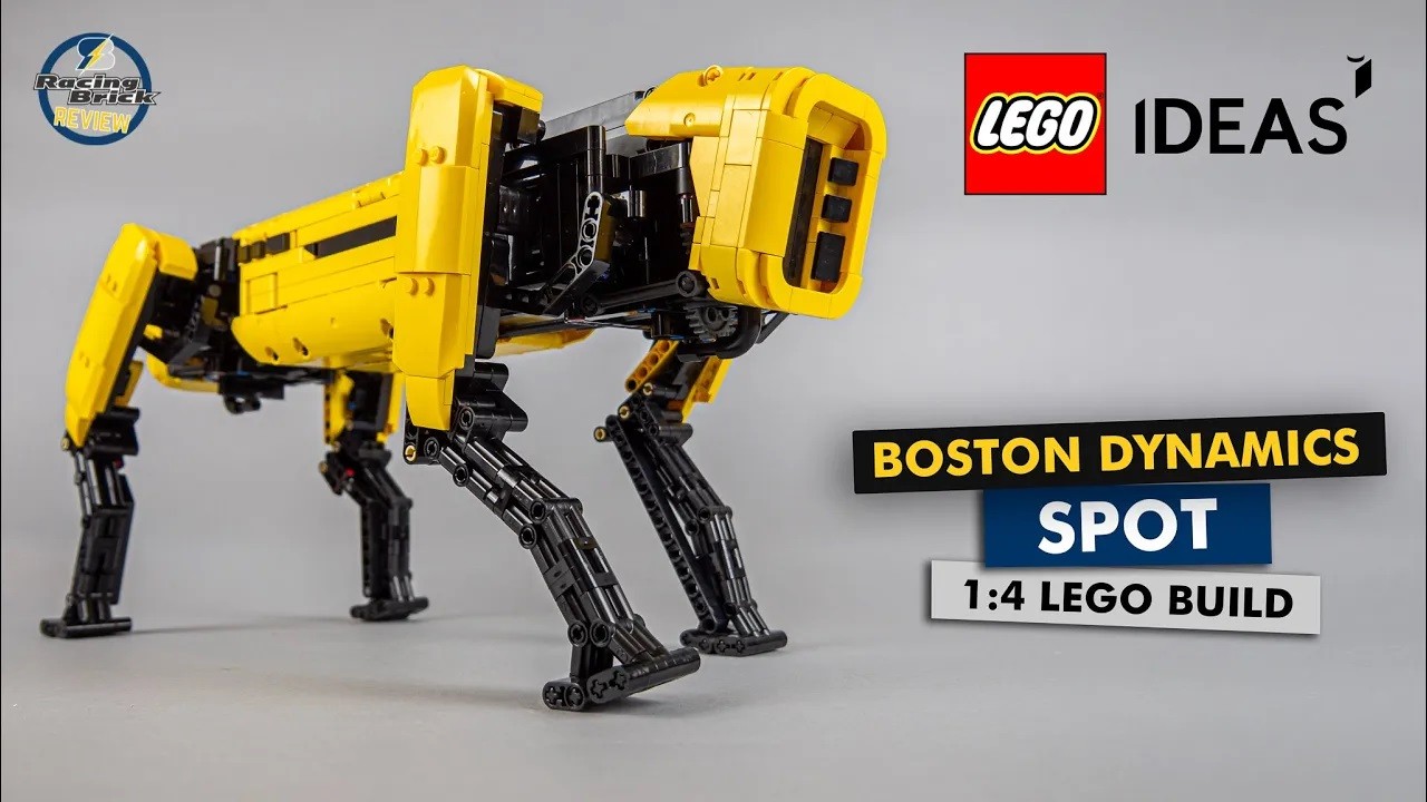 乐高ideas作品四足机器狗spot1:4比例动力模型获得10000票支持!