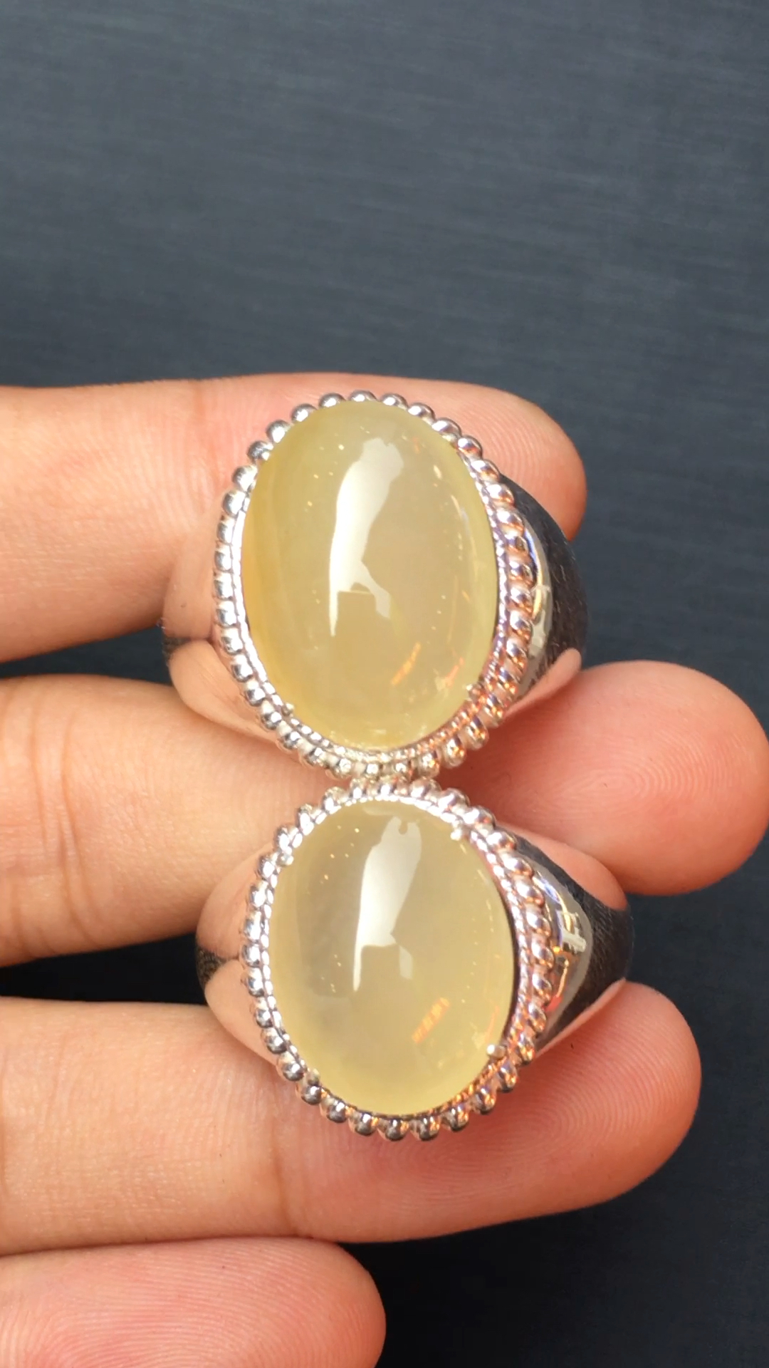 带上全民去旅行#冰种黄翡戒面