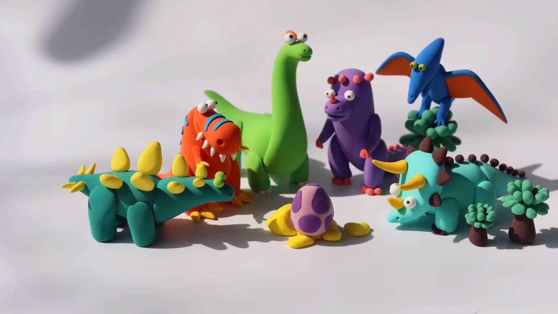 手工diy#儿童超轻粘土教程《翼龙》