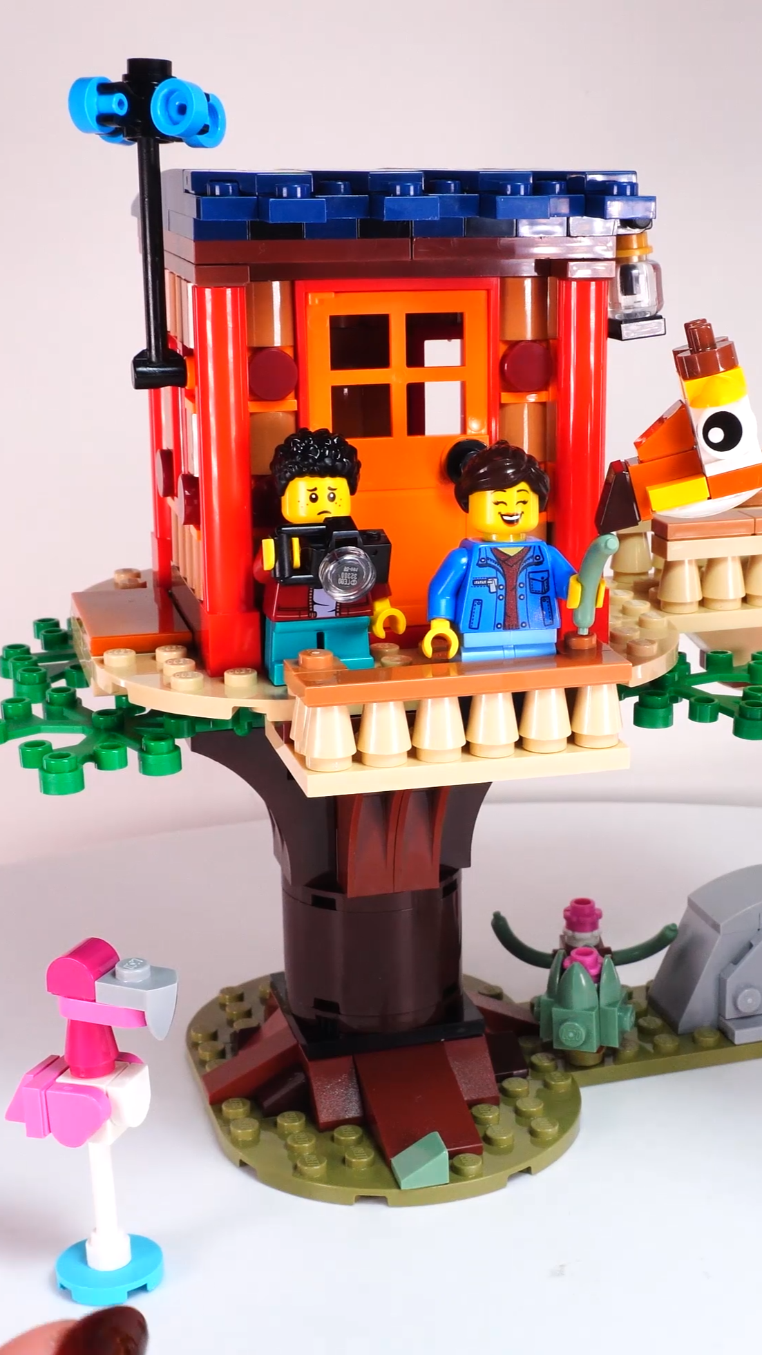 乐高积木创意百变31116a野生动物树屋