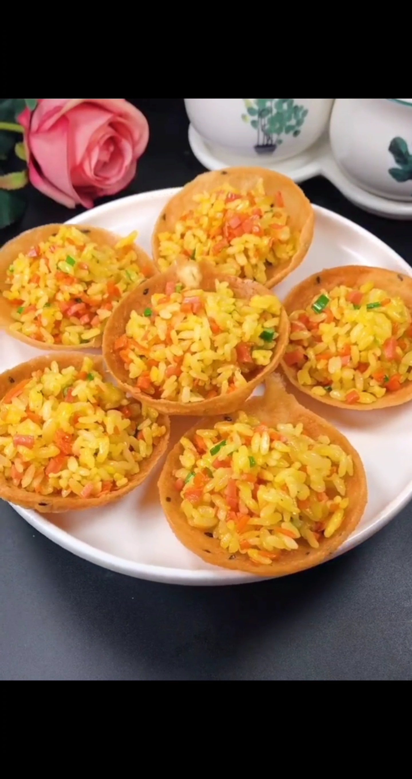 食神大pk#黄金碗炒饭,酥脆可口