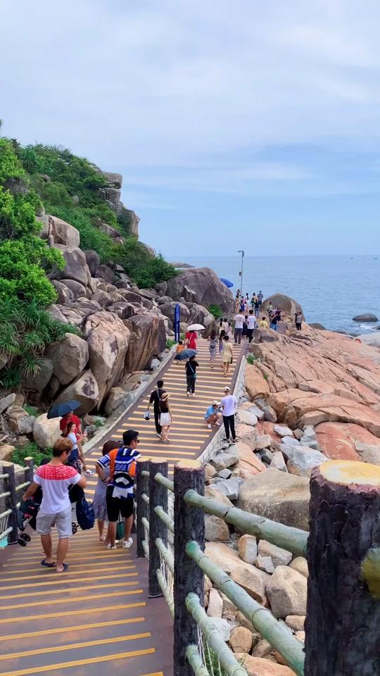 惠州 惠东海龟湾会仙桥,网红海滨栈道拍照打卡圣地,美好的风景一兑