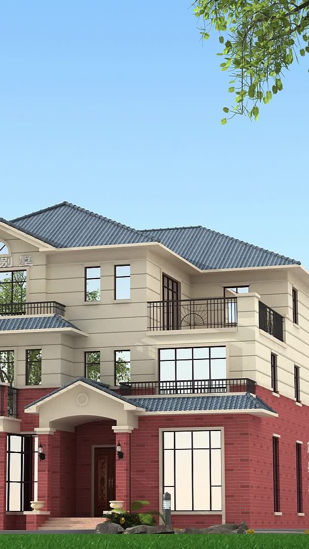 想建房快来看看这款别墅样式时尚亮丽精品之作