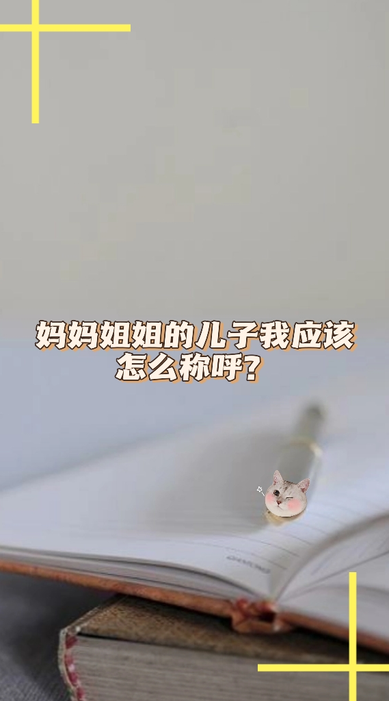 姐姐的孩子怎么称呼图片