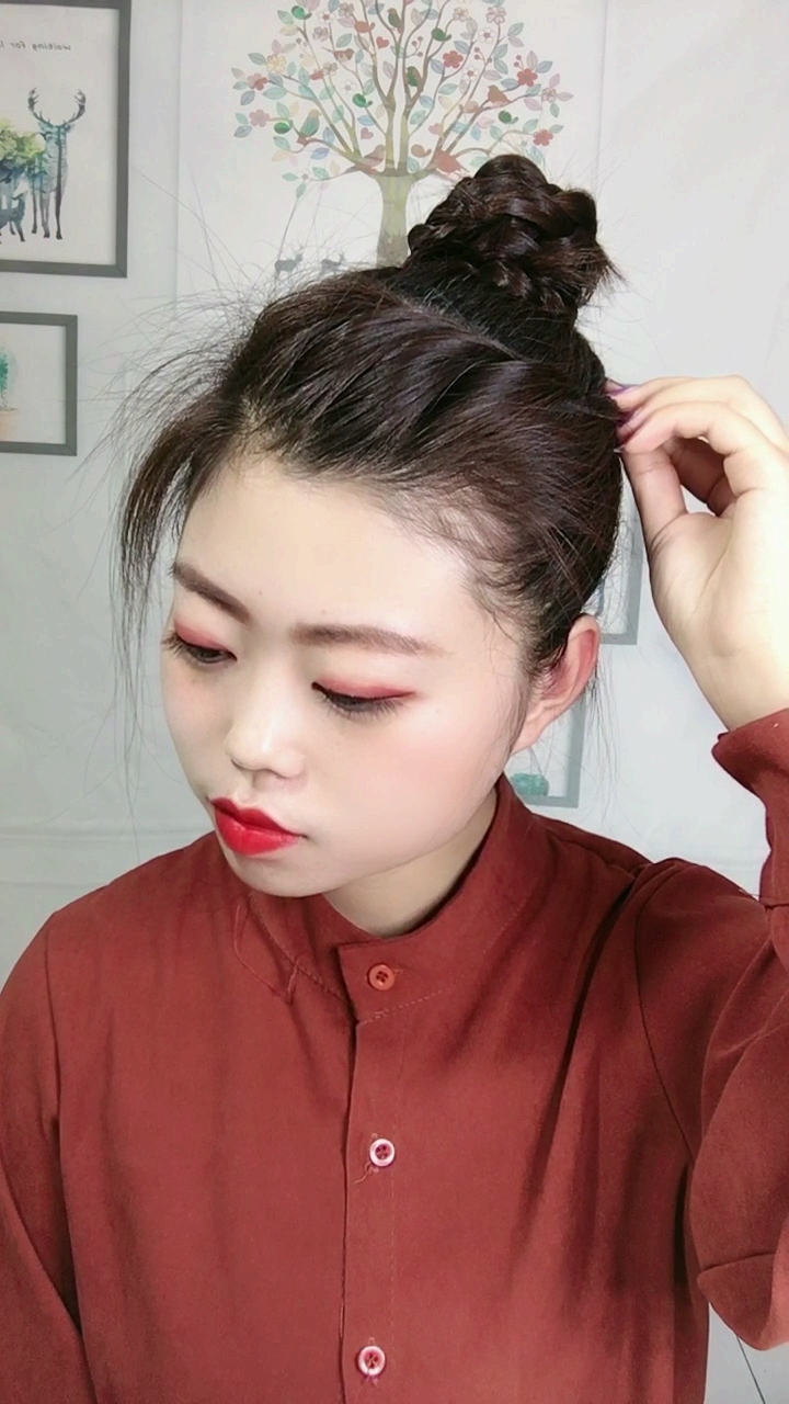 碎发太多这样扎