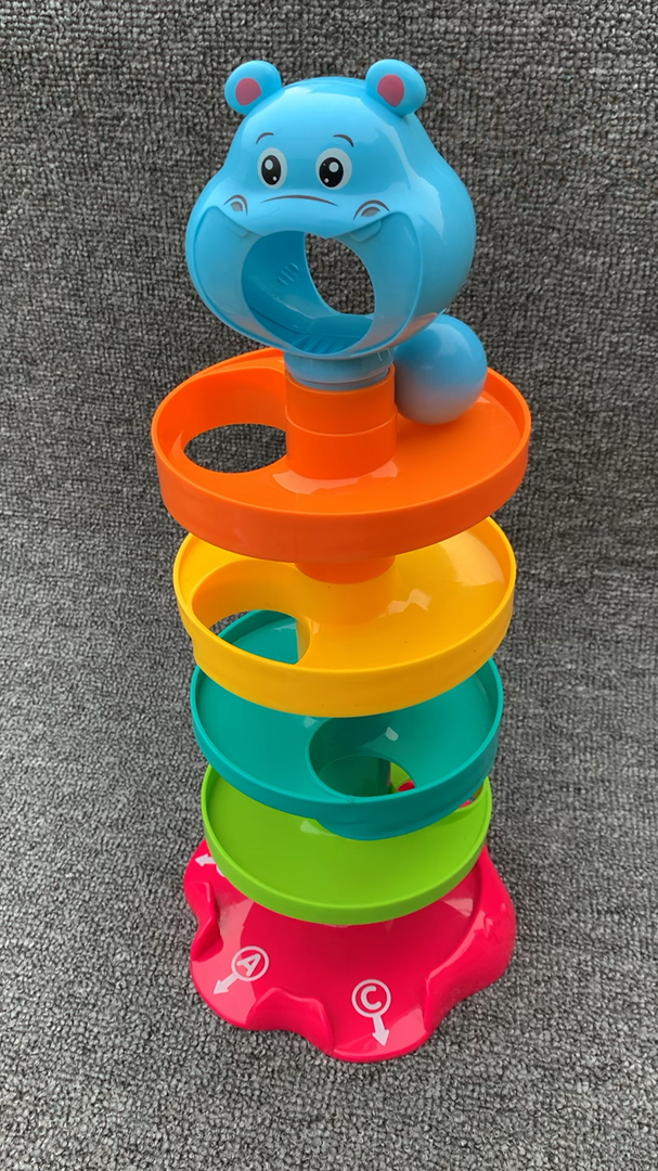 小河马滚珠趣味玩具