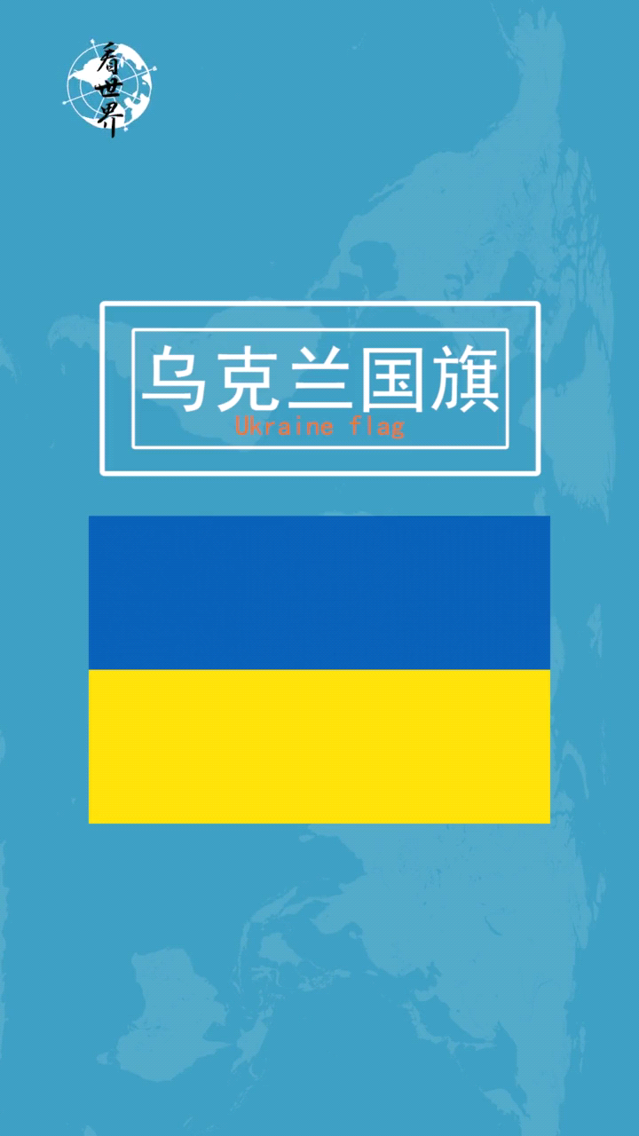 蓝黄配色国旗图片
