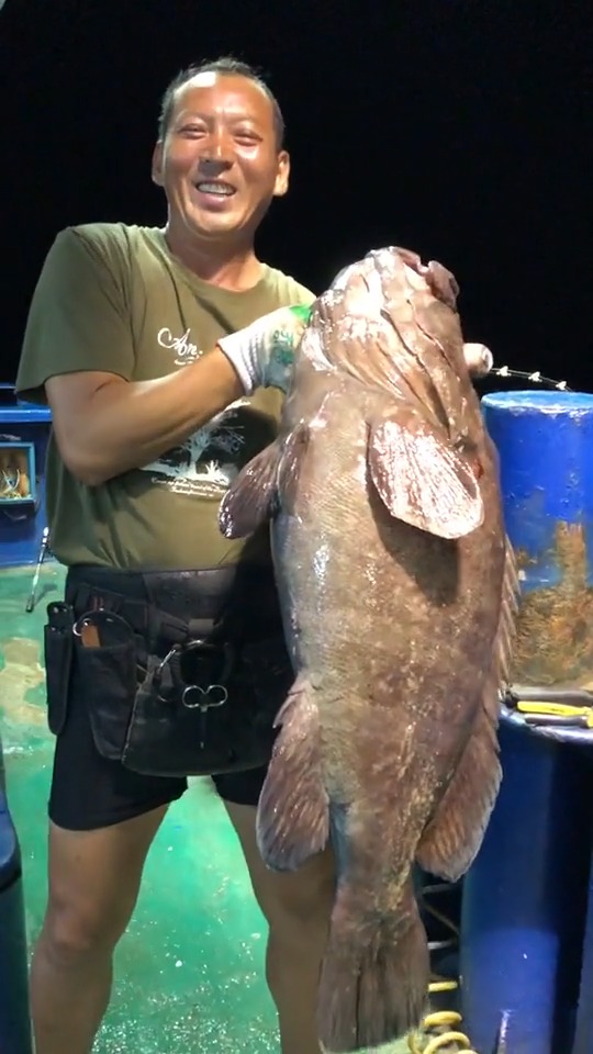 30多斤大石斑鱼