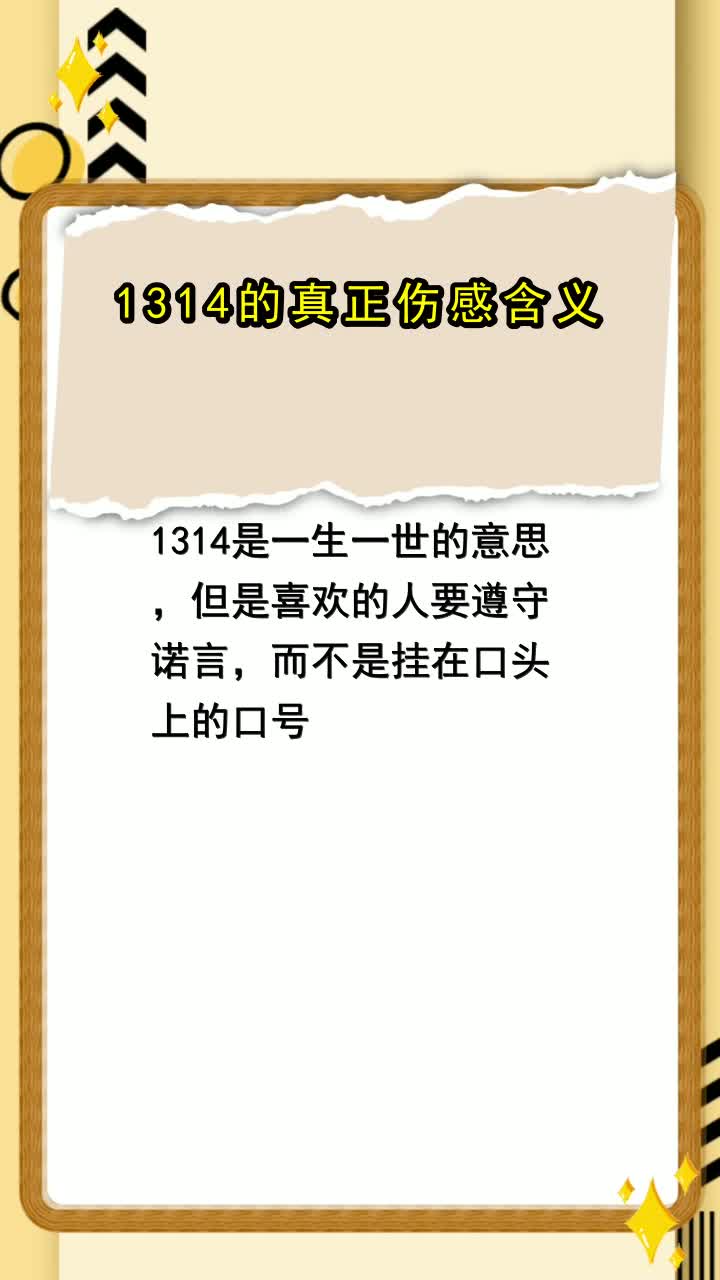 1314是什么意思啊图片