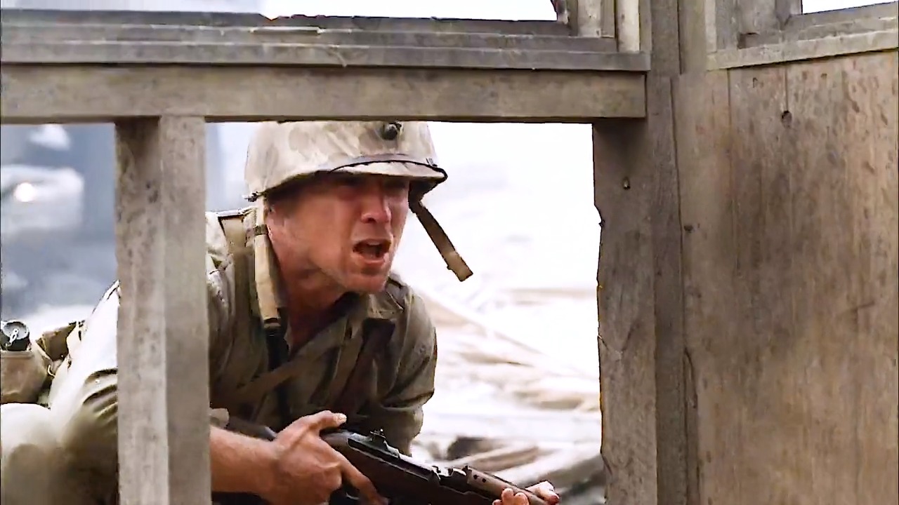 精彩影视#二战期间美军陆战师在瓜岛对日大反攻 #太平洋战争