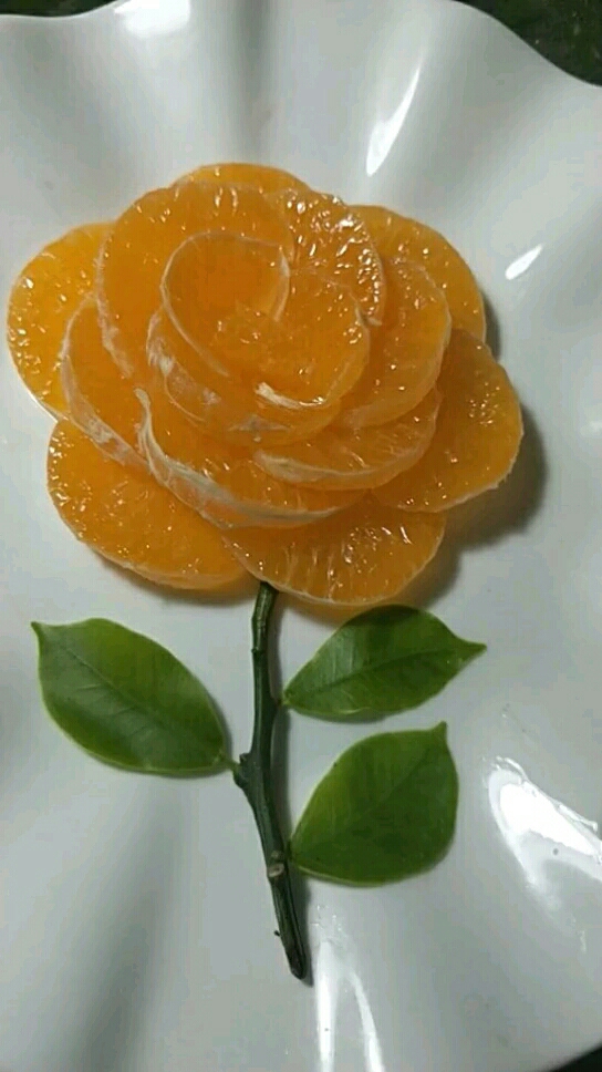 最爱之城#橘子变成情人玫瑰,简单易学,喜欢的点亮