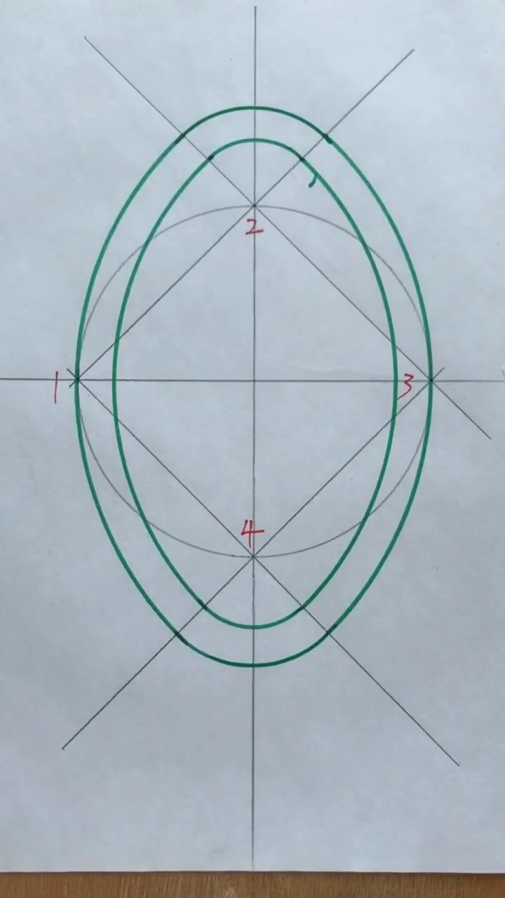 木工异形尺规作图(鸭蛋圆)-度小视