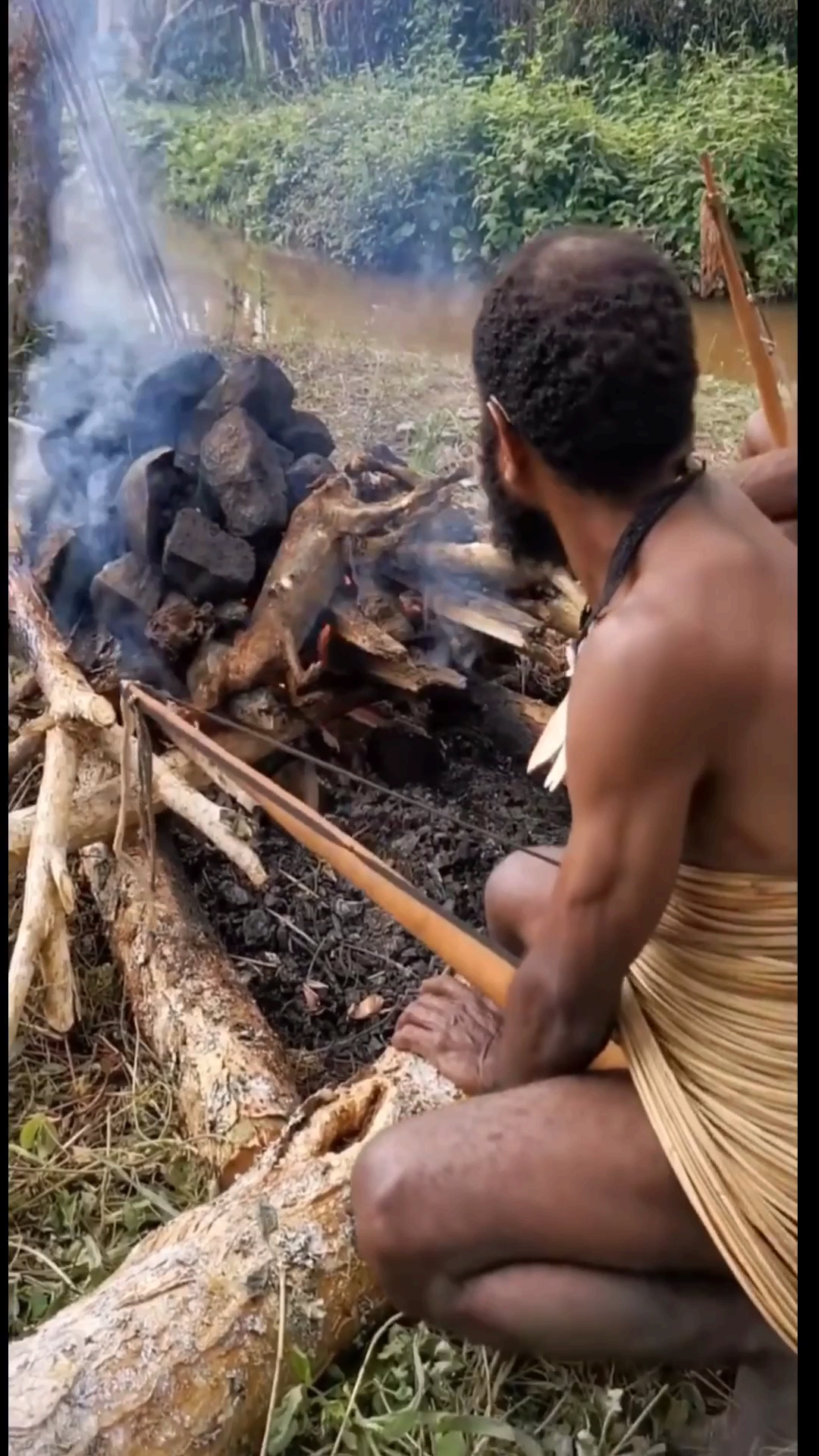 我要上热门#食人族生火烤肉