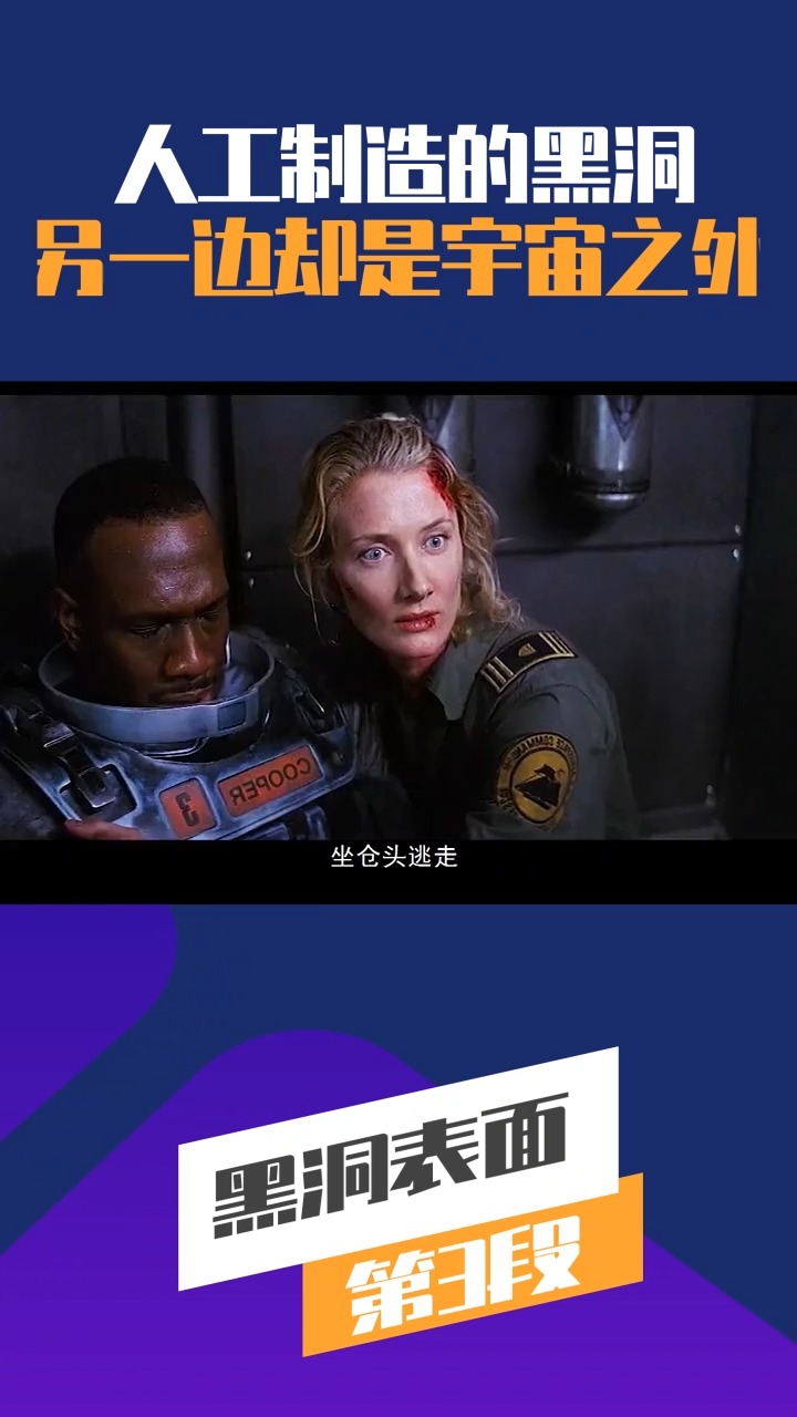 电影剪辑人工制造的黑洞另一边确实宇宙之外黑洞表面第3段