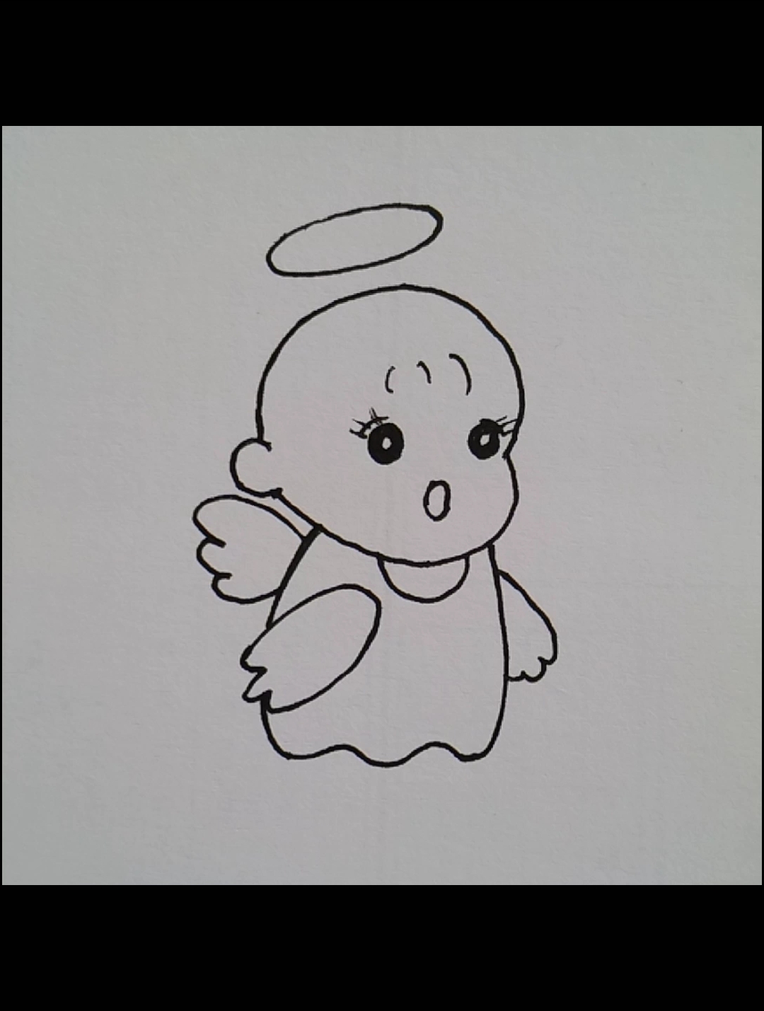 简笔画#可爱的小天使宝宝来啦!喜欢就关注点赞哦!