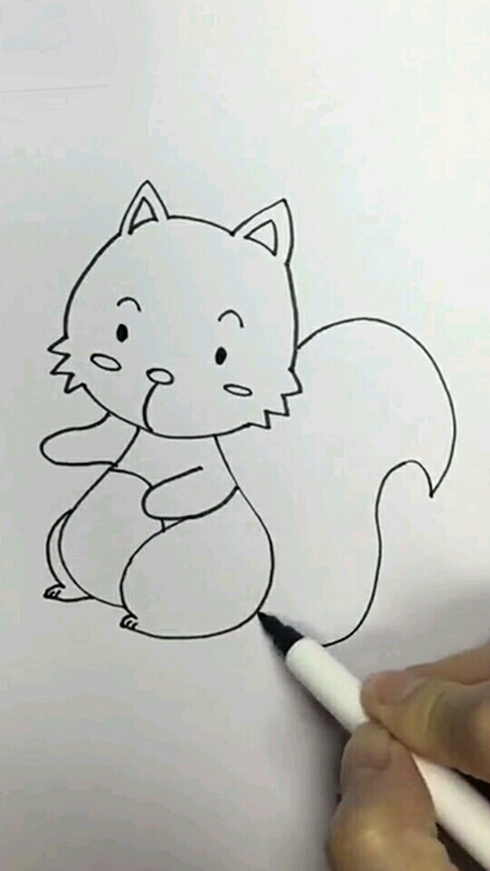 简单易学的小松鼠,有没有人愿意和我一起画