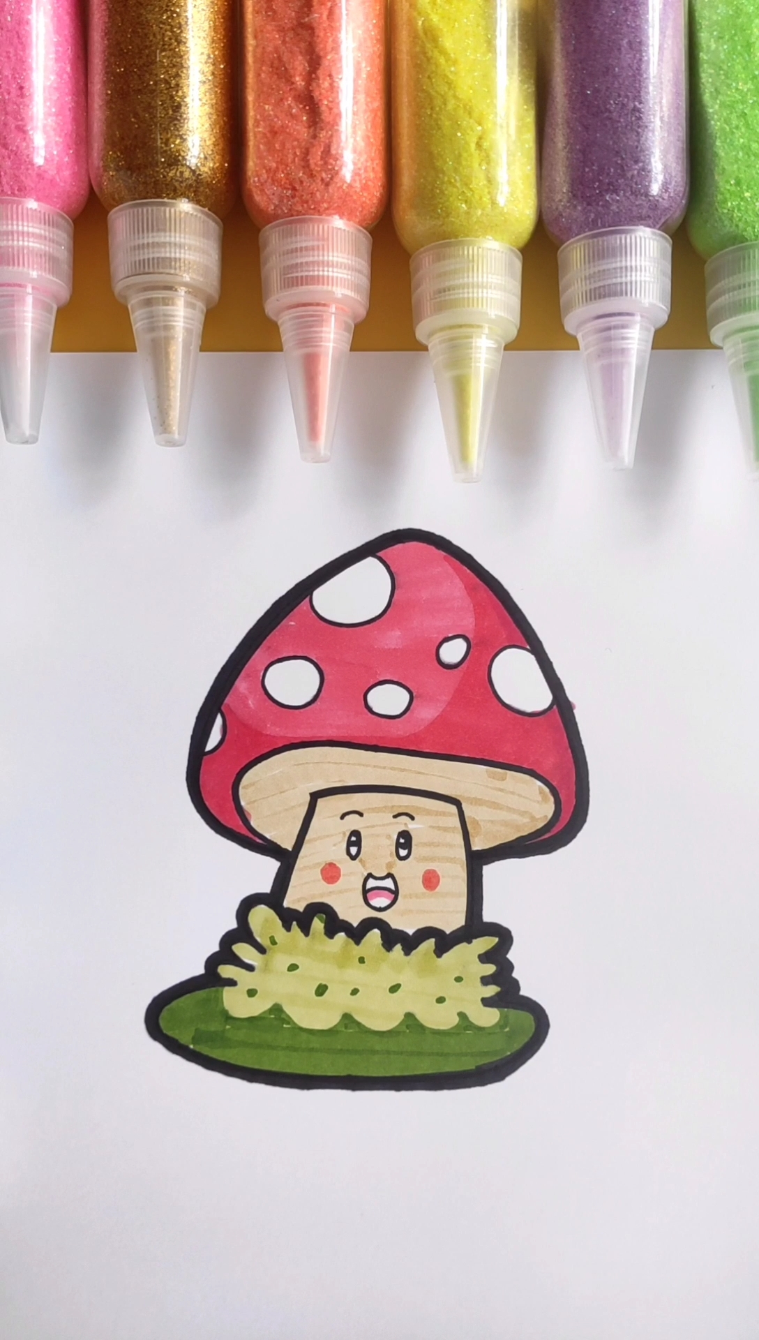 简笔画#简笔画小蘑菇