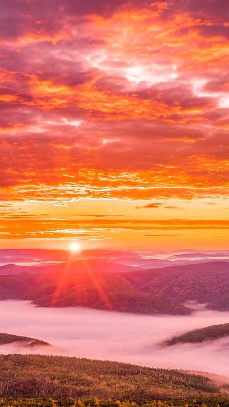 风景画如果天空是蓝色的那你可能会错过夕阳下的黄昏