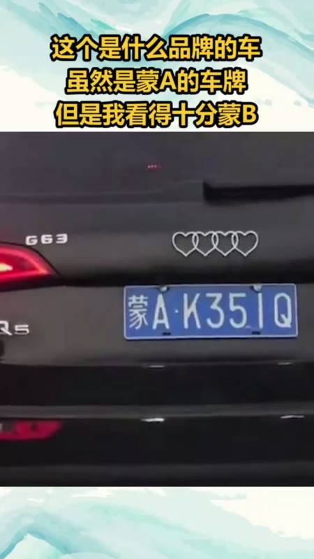 这个是什么品牌的车,虽然是蒙a的车牌,但是我看得十分蒙b