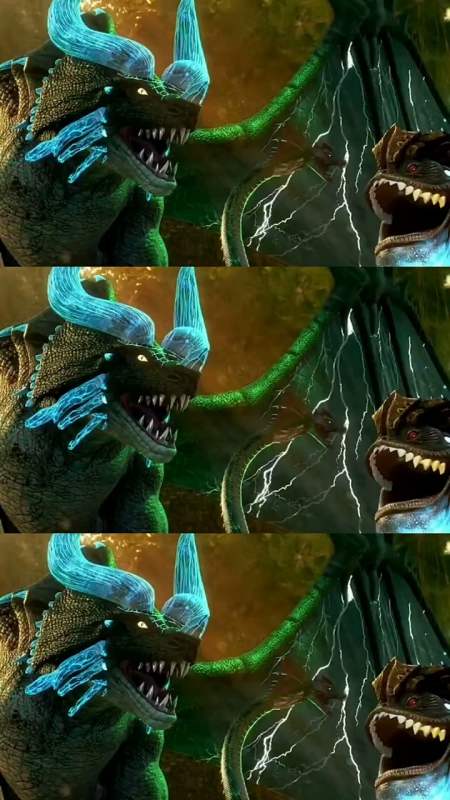 动漫#可怜的麟甲兽和大地之王啊,被打的太惨了