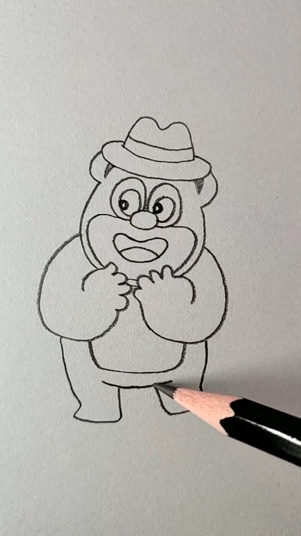 画画原来如此简单#画个可爱的熊二,简单不!