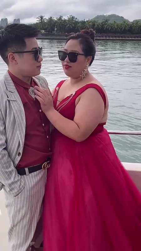 娶了两百多斤的胖媳妇,婚纱照却拍出一百斤的效果,这摄影师太牛了