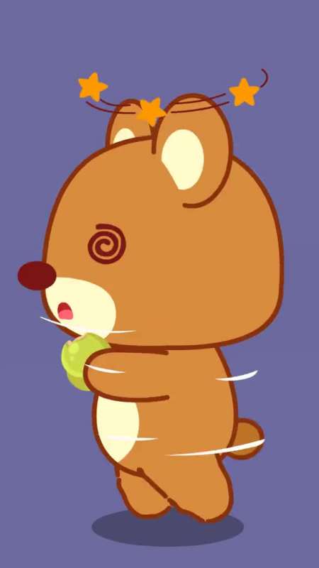 转圈吃!小熊接下来的反应也太可爱了-度小视