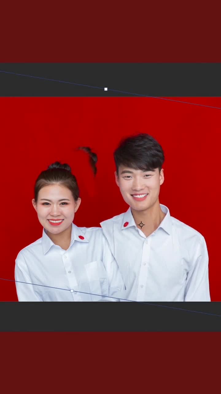 结婚证照片还能p图小夫妻证件照不好看,帅哥随便一p变化太大太漂亮!